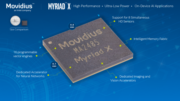 Movidius Myriad X (Bild: Intel)