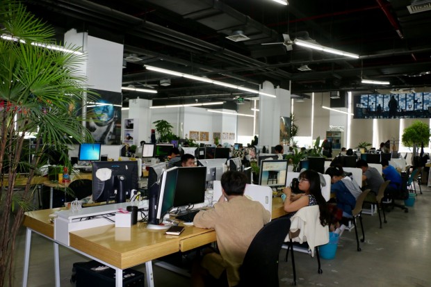 Der Anteil von M&auml;nnern und Frauen ist fast ausgewogen. (Foto: Peter Steinlechner/Golem.de)