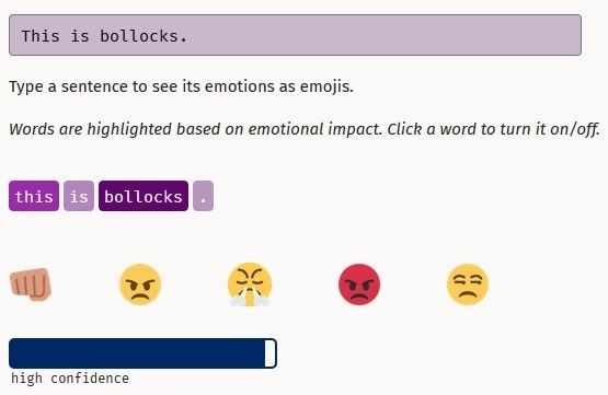 Einfache Emotionen erkennt das System zuverlässig. (Screenshot: The Register)