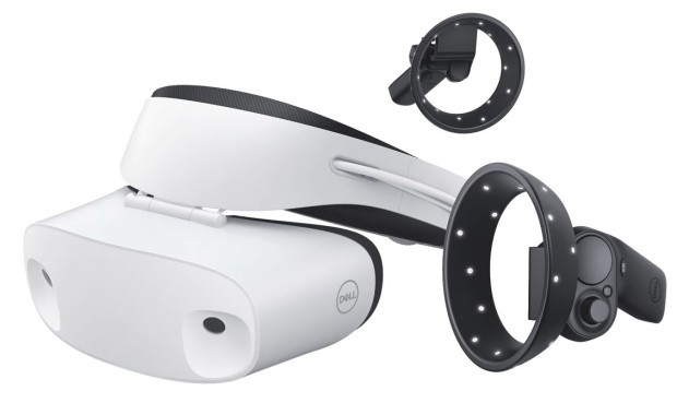 Dell Visor mit Controllern (Bild: Dell)