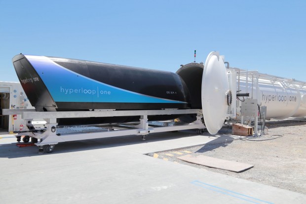 Aber sie kam ins Schweben. (Foto: Hyperloop One)