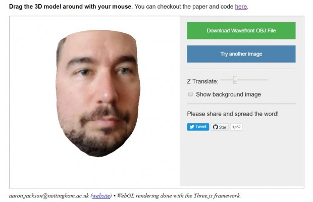 Ein mit dem neuen Algorithmus aus einem Foto erstelltes 3D-Modell (Screenshot: Golem.de)