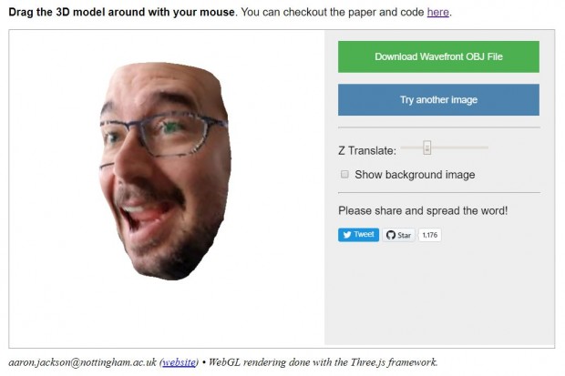 Mit Brillen kommt der Algorithmus nicht gut zurecht. (Screenshot: Golem.de)