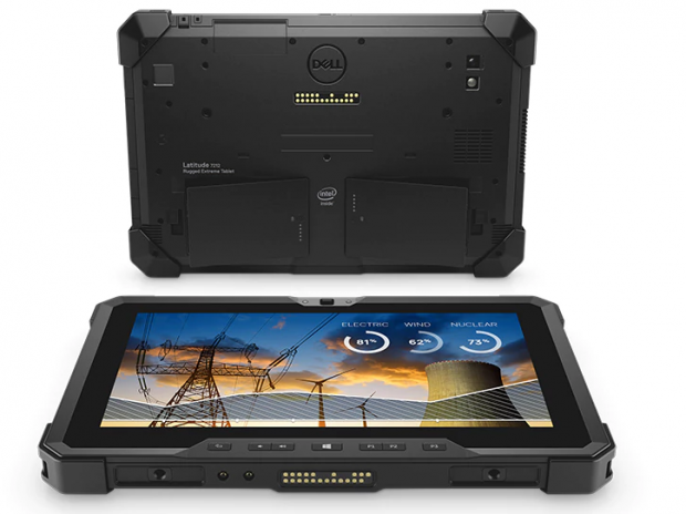 Auf der Rückseite sind die zwei Akkus erkennbar. (Bild: Dell)