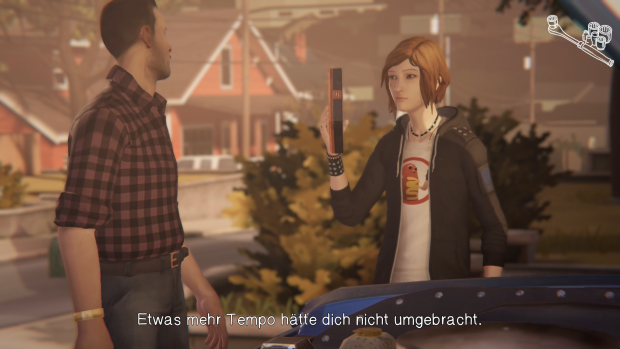 Mit ihrem Ersatzvater kommt Chloe nur bedingt zurecht. (Screenshot: Golem.de/ Bild: Square Enix)