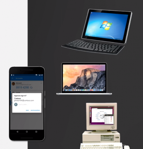 Später soll der Authenticator auch für Mac und Linux genutzt werden. (Bild: Microsoft/Screenshot: Golem.de)