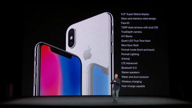 Das neue iPhone X (Bild: Apple/Screenshot: Golem.de)