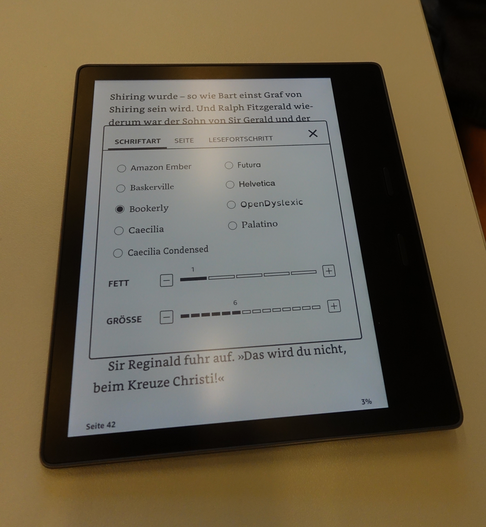 Kindle Oasis mit wasserdichtem Gehäuse Neuer Kindle Oasis im Hands on