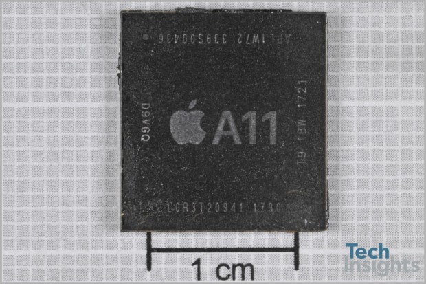Package des Apple A11 Bionic (Foto: Tech Insights)