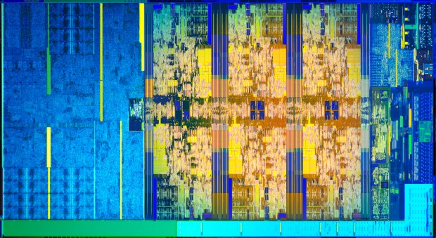 Die-Shot von Coffee Lake (Bild: Intel)
