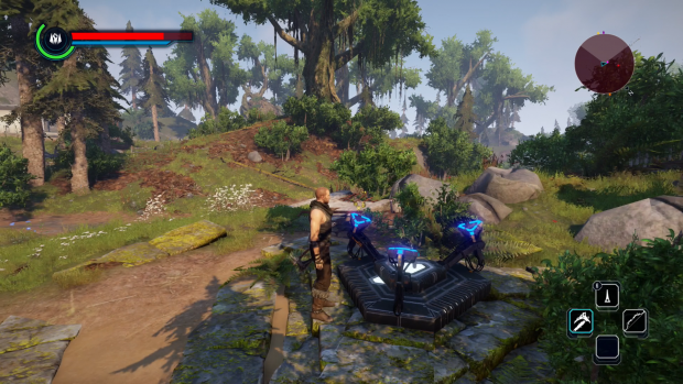 Per Teleport können wir schnellreisen. (Screenshot: Golem.de / Bild: Piranha Bytes)