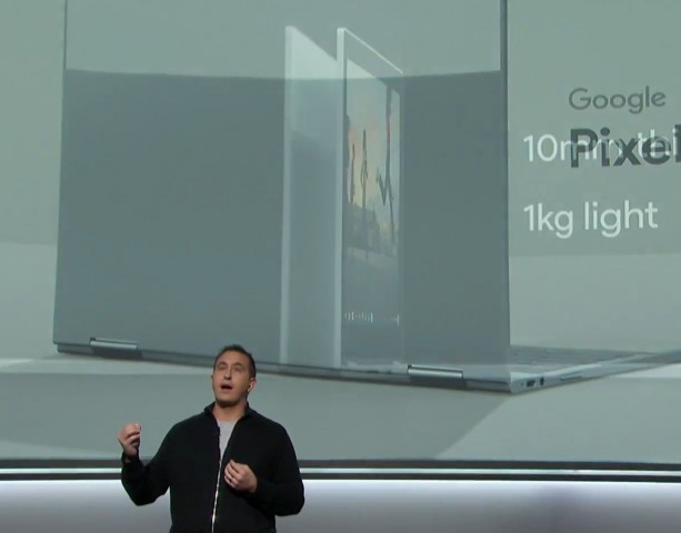 Das neue Google Pixelbook mit ChromeOS (Bild: Google/Screenshot: Golem.de)