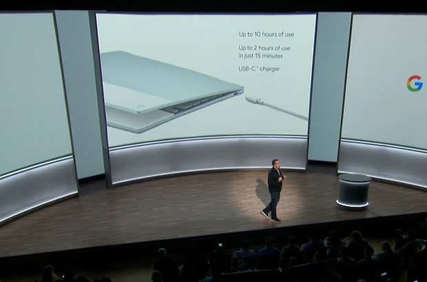 Das neue Google Pixelbook mit ChromeOS (Bild: Google/Screenshot: Golem.de)