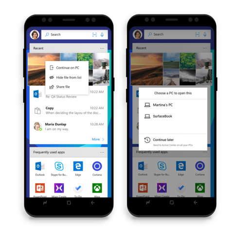 Der Microsoft Launcher (Bild: Microsoft)