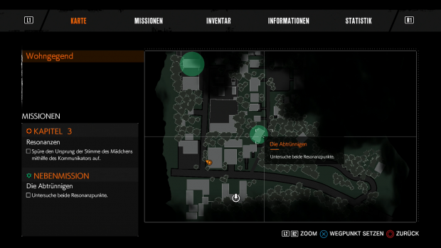 Auf der Übersichtskarte sind wichtige Stellen markiert. (Screenshot: Golem.de / Bild: Bethesda)