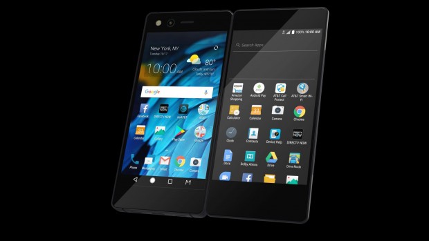 Das Axon M mit seinen beiden Displays. (Bild: ZTE)
