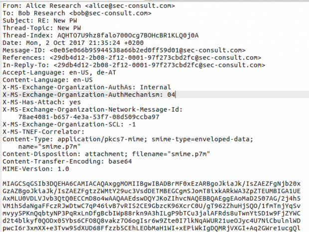 Der Klartext ist trotz Verschlüsselung lesbar. (Bild: SEC Consult)