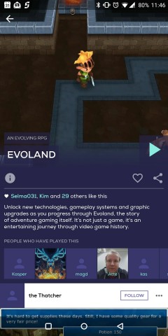 In der Übersicht der einzelnen Apps gibt es Informationen zum Spiel. (Screenshot: Golem.de)