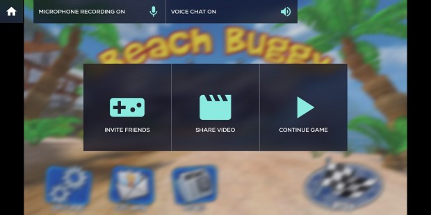 Das Menü erlaubt es uns, verschiedene Optionen anzuwählen - etwa, Freunde einzuladen. (Screenshot: Golem.de)