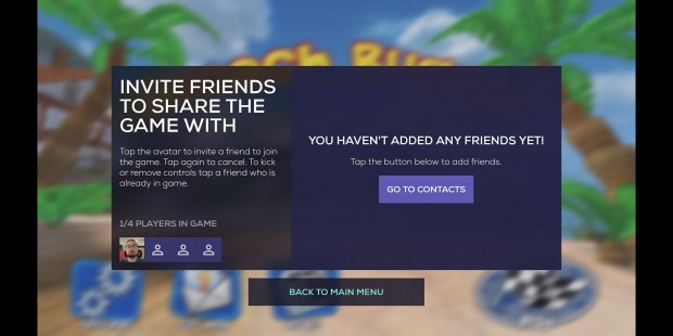 Eingeladene Freunde können das Spiel gemeinsam mit dem Nutzer spielen, auch wenn es eigentlich nur für einen User gedacht ist. (Screenshot: Golem.de)