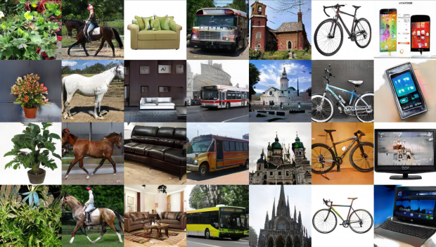 Nvidia zeigt erste Ergebnisse seines GAN-Algorithmus. (Bild: Nvidia)