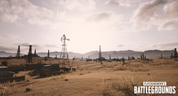 Die kommende Wüstenkarte von Playerunknown's Battlegrounds (Bild: Nvidia).