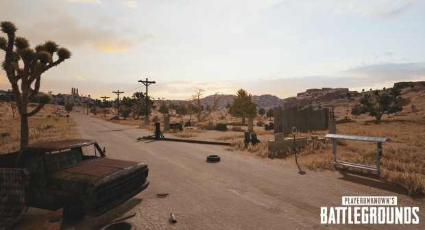 Die kommende Wüstenkarte von Playerunknown's Battlegrounds (Bild: Nvidia).