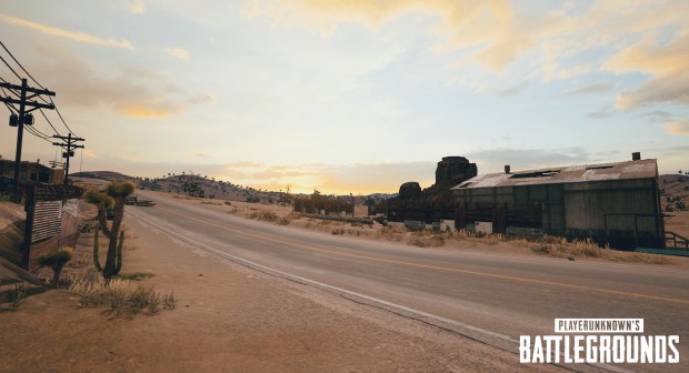 Die kommende Wüstenkarte von Playerunknown's Battlegrounds (Bild: Nvidia).