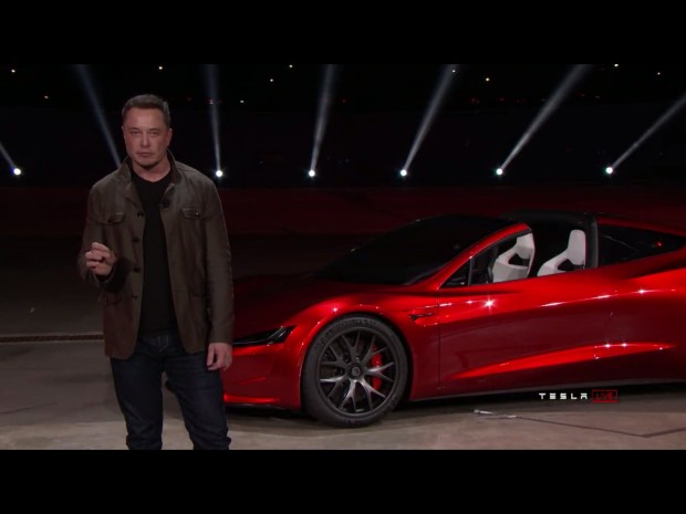 Tesla Roadster 2 (Bild: Tesla/ Screenshot: Golem.de)