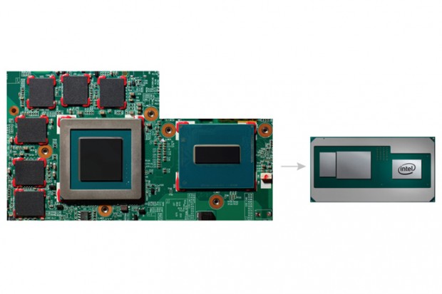 Intel bringt einen Prozessor mit dedizierter Grafikeinheit von AMD. (Bild: Intel Corporation)