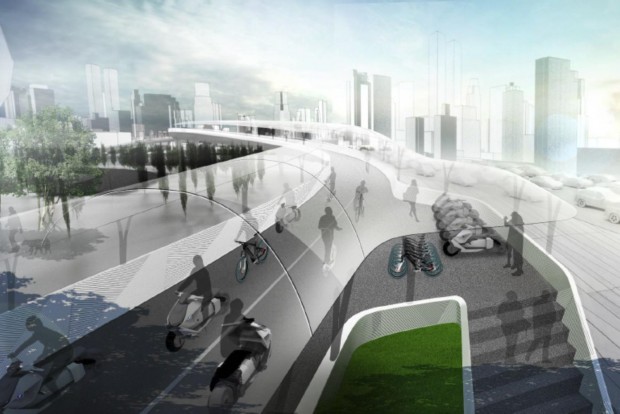 Wer selbst kein E-Bike hat, kann es sich an den Zugängen ausleihen. (Grafik: BMW)