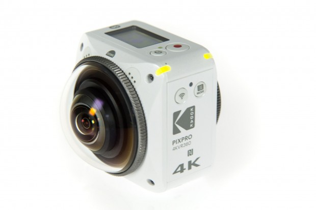 Die Kodak Pixpro 4KVR360 sieht Nikons 360-Grad-Kamera Keymission 360 ähnlich. (Foto: Martin Wolf/Golem.de)