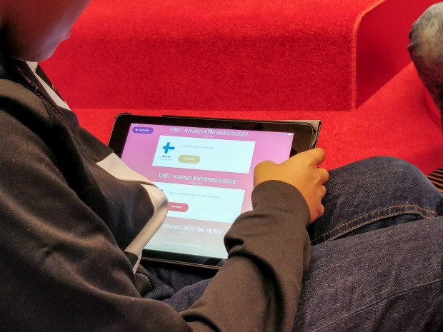 Die App Mightifier im Einsatz (Bild: Tobias Költzsch/Golem.de)
