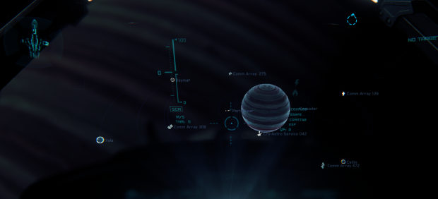 Die Sternenkarte ist noch nicht sehr übersichtlich. (Bild: CIG/Screenshot: Oliver Nickel/Golem.de)