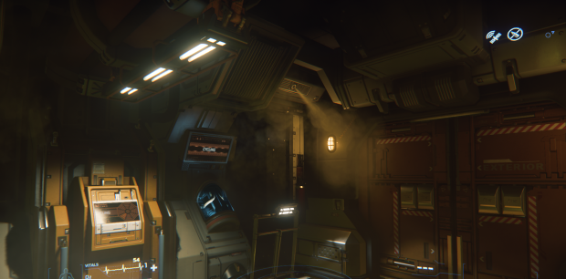 Sogar die Luftschleusen sind detailreich. (Bild: CIG/Screenshot: Oliver Nickel/Golem.de)