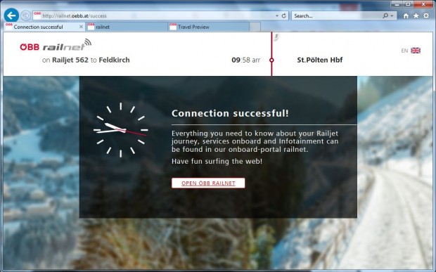 Vorbildlich und schönes Design im WLAN-Portal der ÖBB. (Screenshot: Golem.de)
