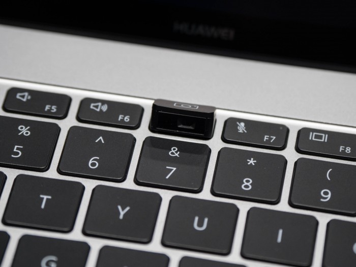 Die Webcam des Matebook Pro X ist in der Tastatur untergebracht. (Martin Wolf/Golem.de)