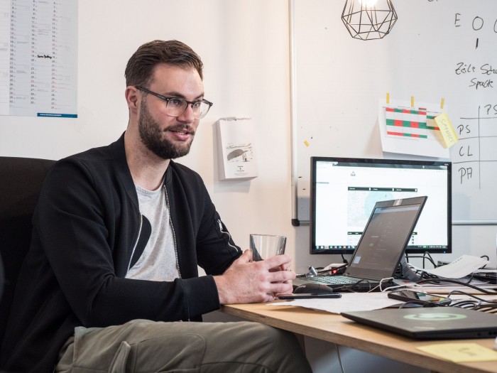 Gegründet wurde das Unternehmen von Christian Lang, ... (Foto: Martin Wolf/Golem.de)