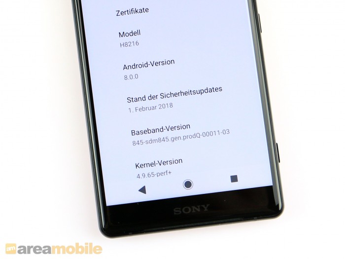 Sonys Xperia XZ2 (Bild: Areamobile)