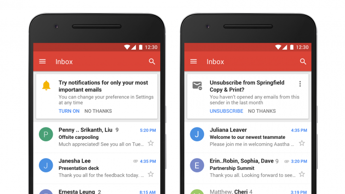 Nutzer werden zudem darauf hingewiesen, ob sie sich nicht bei Mailinglisten abmelden wollen, deren Nachrichten sie nicht lesen. (Bild: Google LLC)
