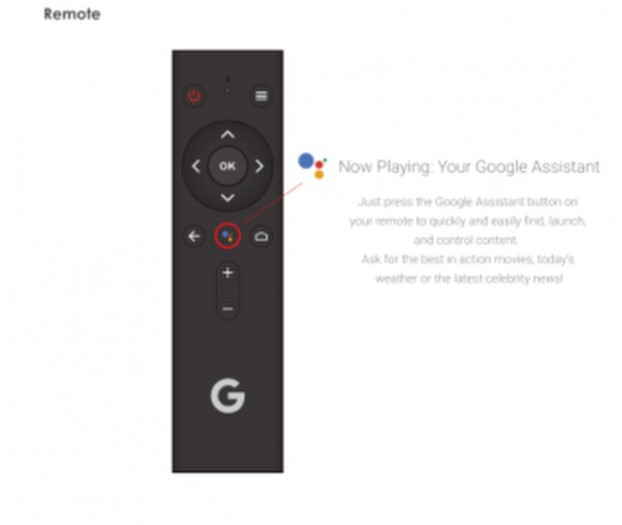 In der Anleitung findet sich ein Bild der Fernbedienung für den Android-TV-Stick. (Bild: FCC)