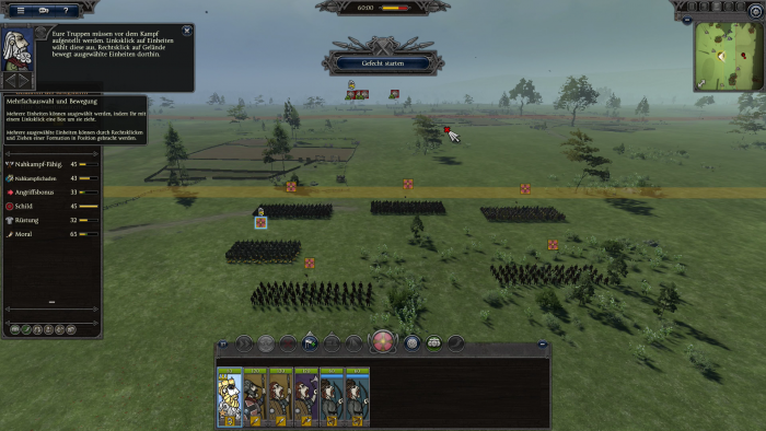 Vor den Echtzeit-Kämpfen bringen wir unsere Truppen in Stellung. (Bild: Creative Assembly/Screenshot: Golem.de)