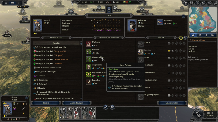 Menüs wie das zu Upgrades sind für Einsteiger nicht sofort verständlich. (Bild: Creative Assembly/Screenshot: Golem.de)