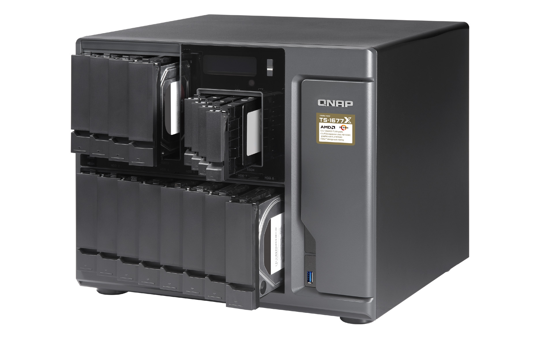 QNAP TS-1677X NAS 16ベイ Ryzen 32GB 10GbE TS-1677X: QNAP baut Ryzen-CPU in neues NAS-System - Golem.de
