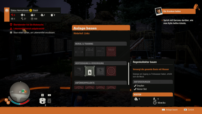 Rund um unser H&auml;uschen k&ouml;nnen wir Kr&auml;uterg&auml;rten oder eine Krankenstation errichten (Windows-10-Version). (Bild: Microsoft/Screenshot: Golem.de)