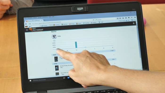 Im Browser kann das Tablet administriert werden. (Bild: Christoph Böschow/Golem.de)