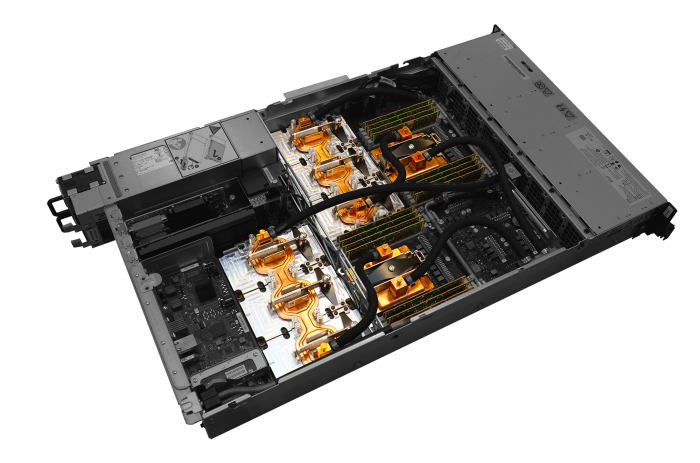 Jeder Knoten umfasst zwei 22-Core-Power9 von IBM mit 1,6 TByte DDR4-Speicher und sechs Tesla V100 SMX2 von Nvidia. (Bild: ORNL)