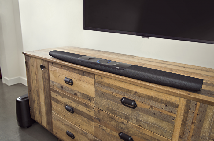 Command Bar mit Subwoofer (Bild: Polk)