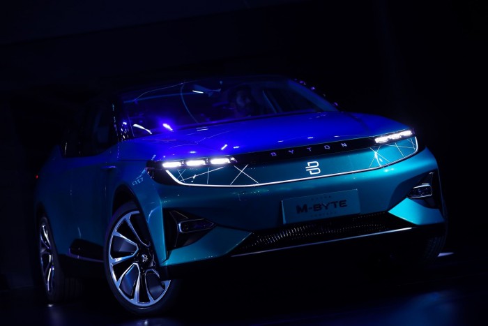 Der M-Byte - Byton hatte das Auto Anfang 2018 auf der CES in Las Vegas vorgestellt. (Bild: Byton)