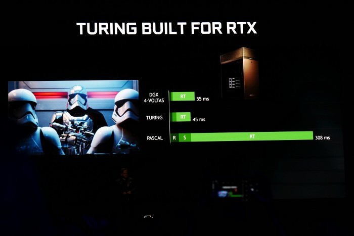 Nvidia stellt die Geforce RTX vor. (Bild: Marc Sauter/Golem.de)